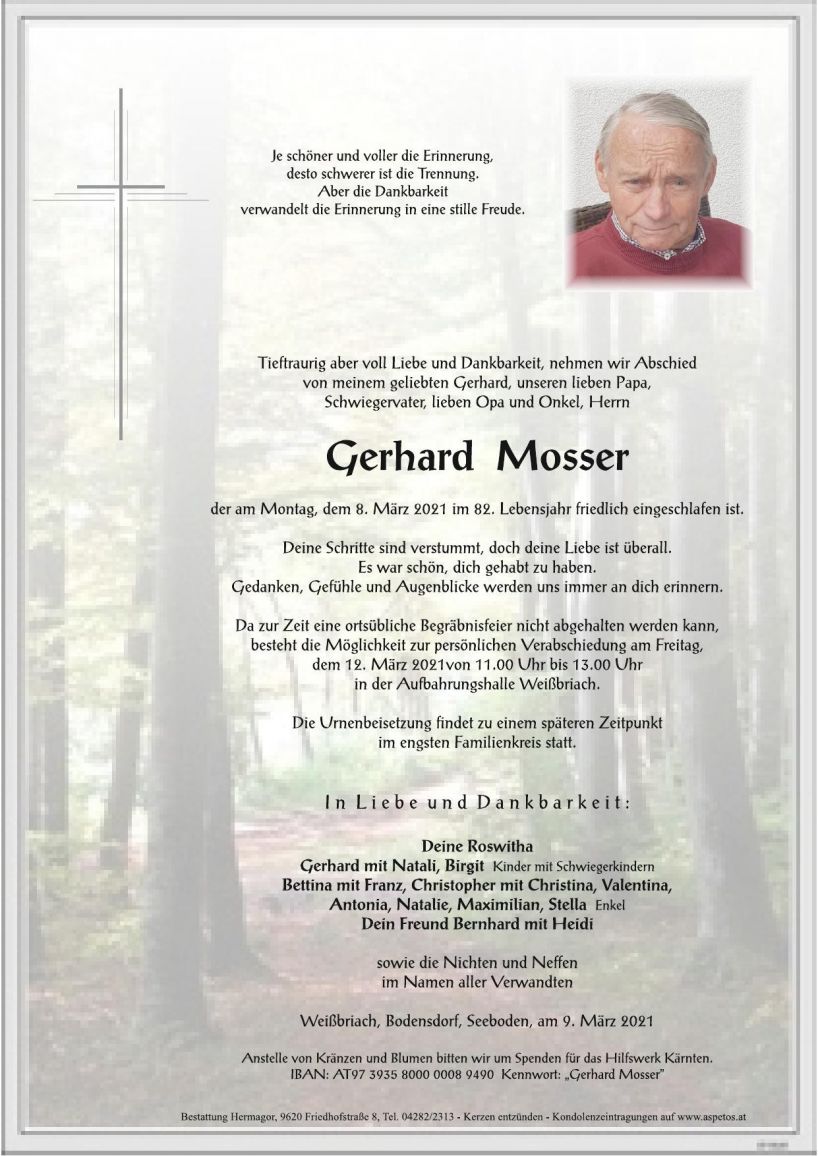Gerhard Mosser, www.gitschtal.news