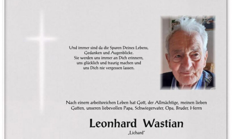 Leonhard Wastian, www.gitschtal.news