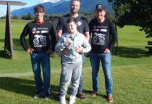 v. l. Michael Kurz, Papa David mit Nicolas und Wolfgang Dabernig, Foto: © Radlwolf