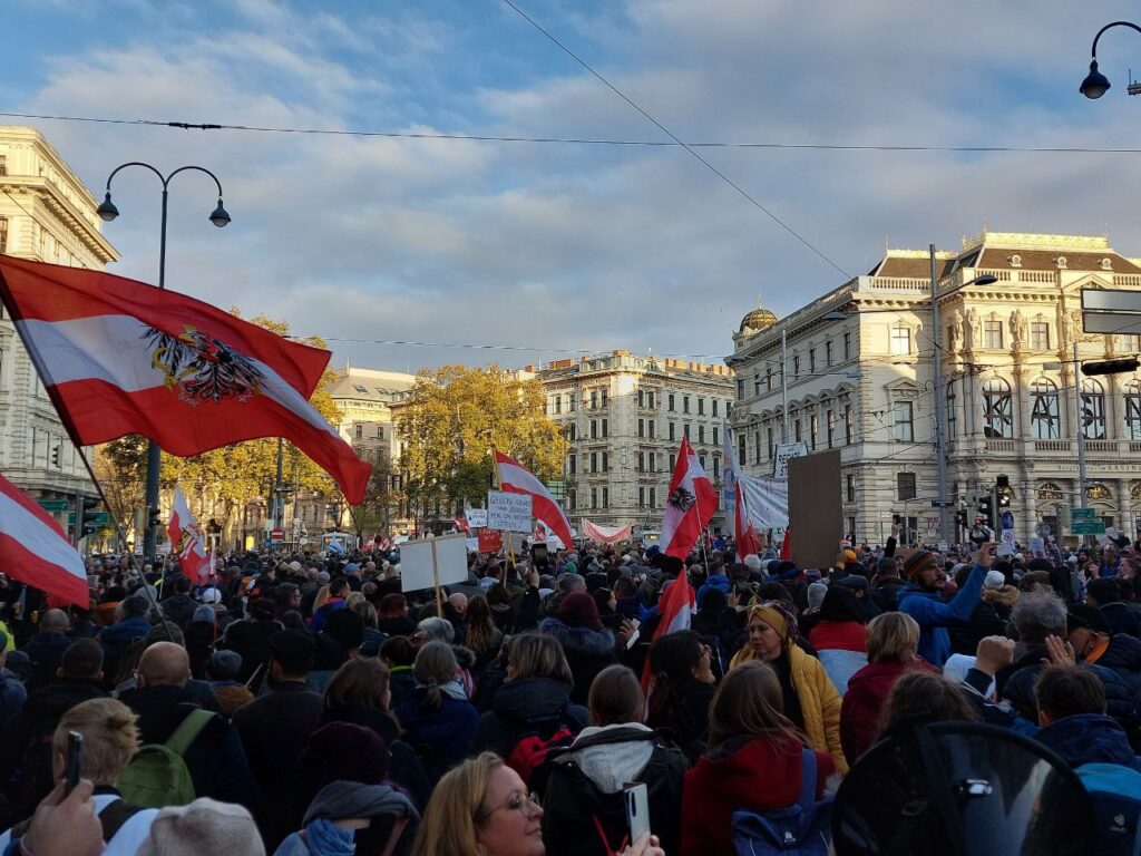 Demonstration in Wien, 20.11.2021