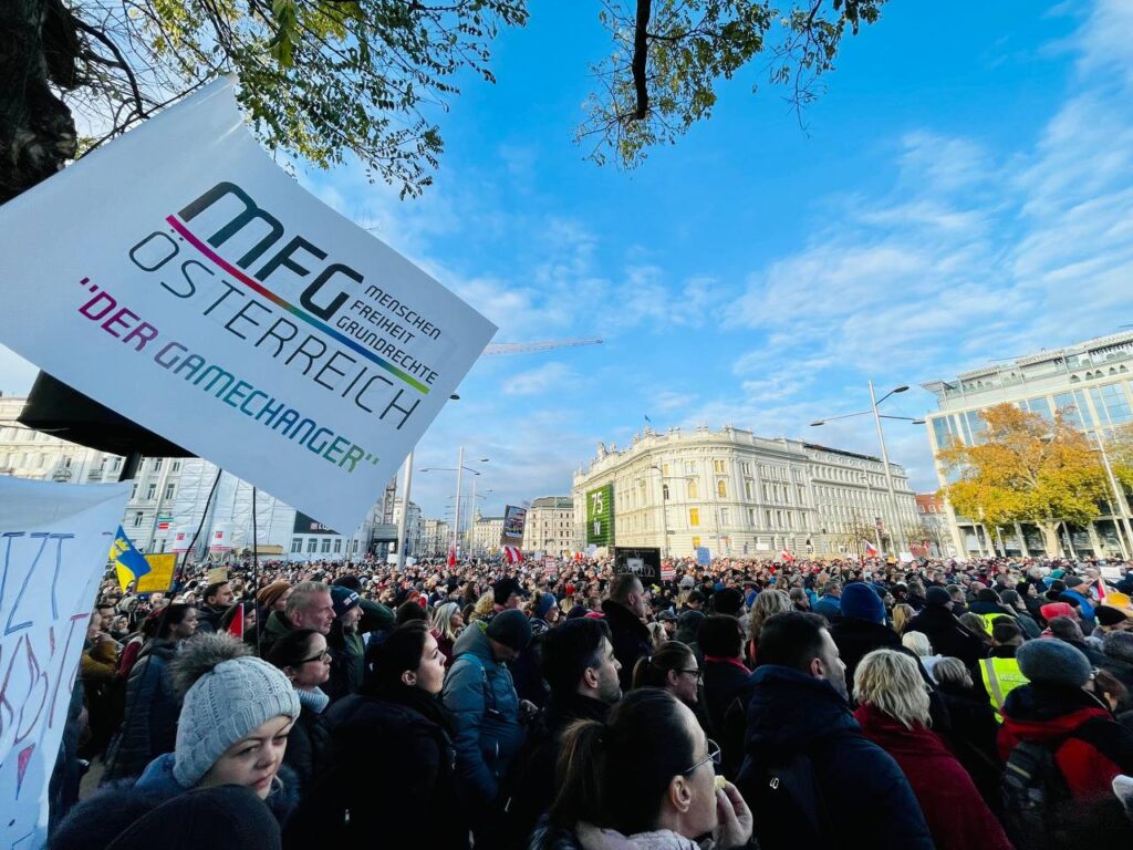 Demonstration in Wien, 20.11.2021