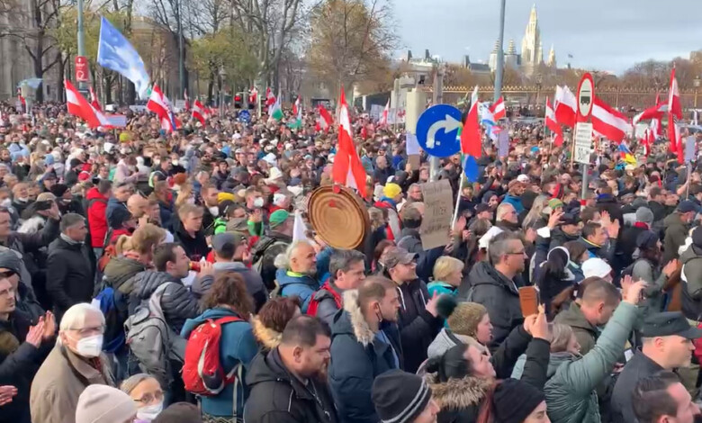 Demonstration in WIEN (c) auf1.tv