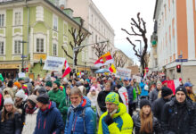Demonstration in Klagenfurt, 12.000 Teilnehmer, 27.11.2021