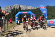 NPH-Tagessieger Angelika Tazreiter (Nr. 34) und Sebastian Jenschatz (Nr. 65) | ©nassfeld.at