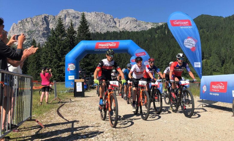 NPH-Tagessieger Angelika Tazreiter (Nr. 34) und Sebastian Jenschatz (Nr. 65) | ©nassfeld.at