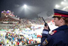 © LPD Stmk Alpinpolizisten im Startbereich der Rennstrecke
