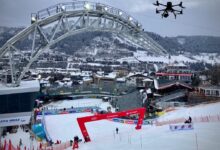 © LPD Steiermark Polizeidrohne im Zielgelände