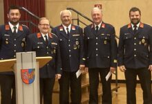 © FF Kötschach-Mauthen Kdt-Stv. Thomas Winkler, Ermin Wald, Adolf Kogler, Oswald Winkler und Kdt. Günther Martin