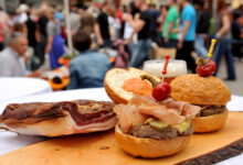 Speck-Burger mit Gailtaler Speck g. g. A.© Gailtaler Speck g. g. A.