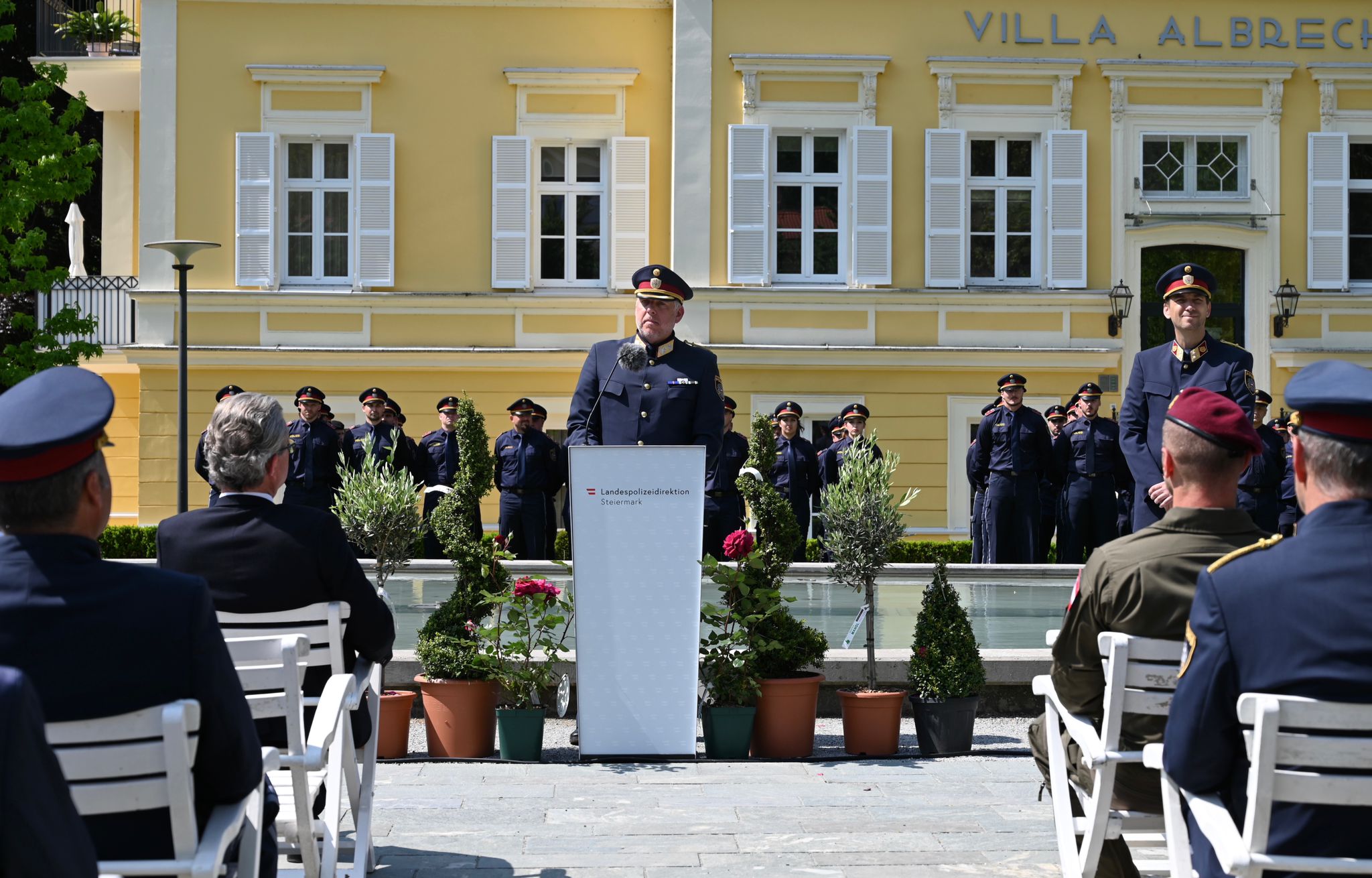 Stv. Landespolizeidirektor Huber bei seiner Festansprache © LPD/Hellinger 