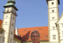 Bundespräsident Michael Heinisch eröffnet die ÖWA. © Archiv und Museum der Stadt Villach