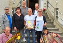 Ernst Gratzer, Vizebgm. Irmgard Hartlieb, Friederike Schabus, Markus Brandstätter, Karl-Eugen Reck, Johann Steinwender, Christa Reck und Rudi Samidits © Standtgemeinde Hermagor