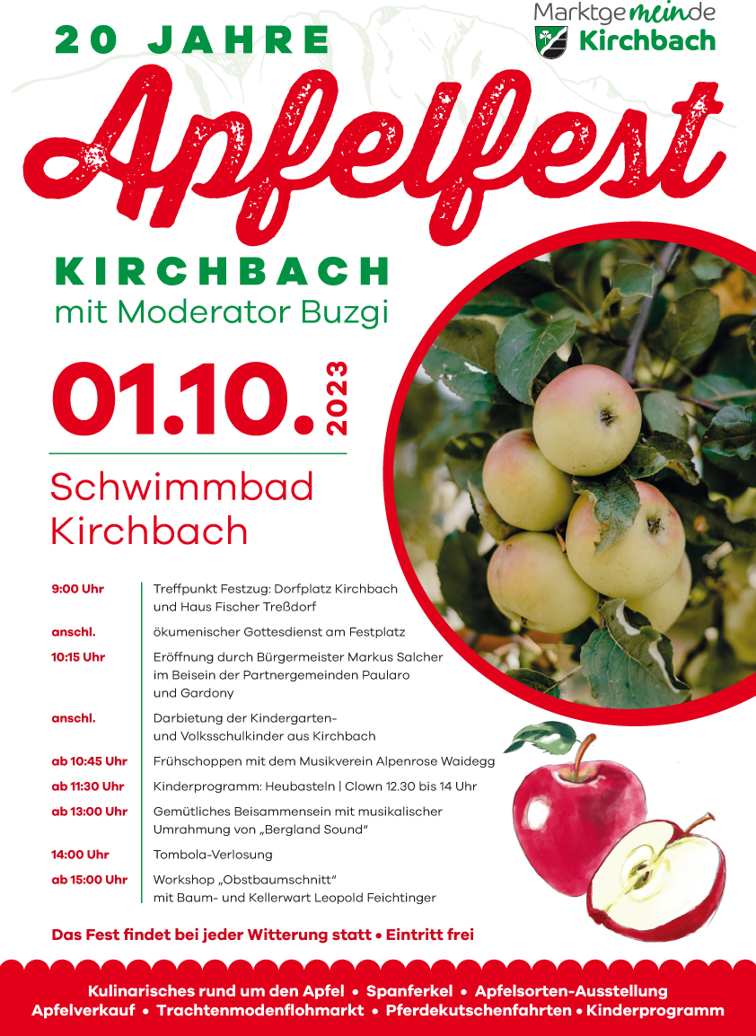 20. Kirchbacher Apfelfest © Marktgemeinde Kirchbach