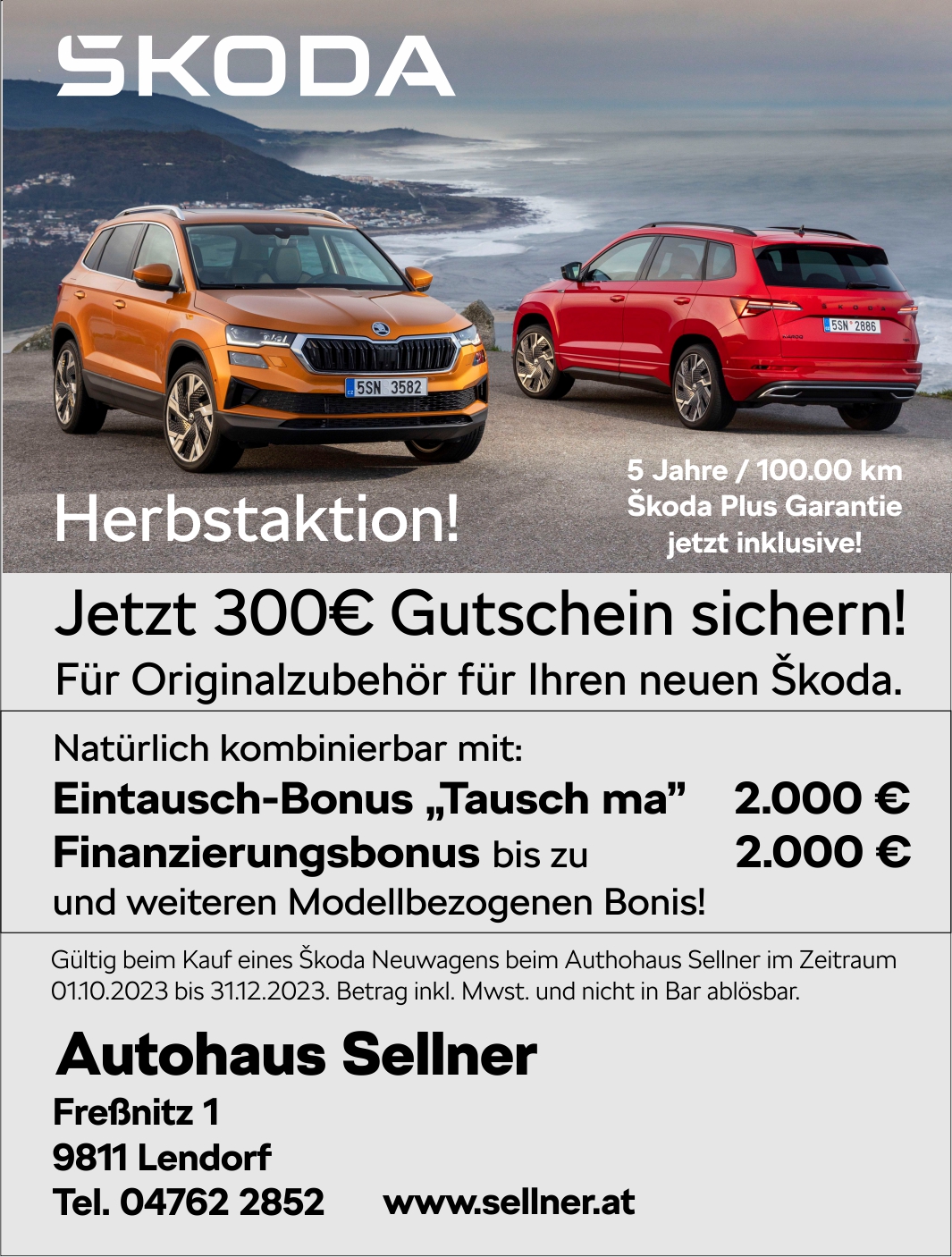 Herbstaktion © Autohaus Sellner