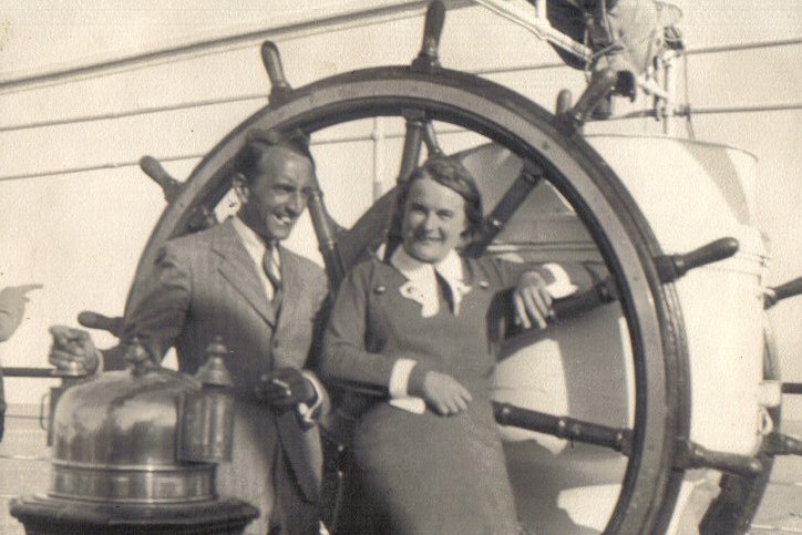 Hans und Eleonore Holeczek 1935 bei der Rückreise aus Persien. © Kärntner Landesarchiv, Familienarchiv Holeczek