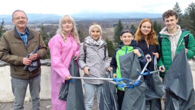 Foto/KK von links: Smiljan Petrovic (Leiter der Jugendgruppe), Valentina Fritz, Phillis Slemenik, Jason und Lea Singer, Fabian Guggi