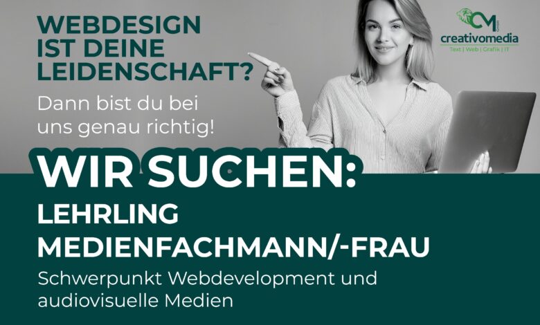 Lehrling Stellenausschreibung © creativomedia GmbH