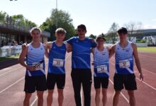 Sebastian Mayer, Fabian Graßl, Trainer Georg Albel, Valentin Liebhard und Jakub Zembaty © Martina Albel