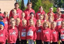 das erfolgreiche LAC-Team mit den Betreuern Susanne Plieschnig, Elisabeth Bluch, Julian Pinter, Lukas Gasper © LAC-Klagenfurt