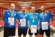 Das Siegerteam des KSK Klagenfurt-Magdalensberg von links: Patrick Geier, Daniel Waldhauser, Martin Oberrauner und der Tagesbeste, Roman Leitner © KSK Klagenfurt-Magdalensberg