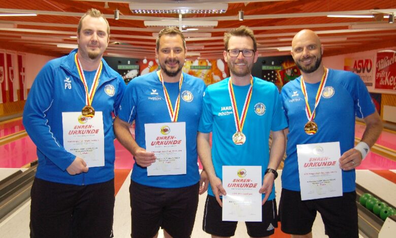 Das Siegerteam des KSK Klagenfurt-Magdalensberg von links: Patrick Geier, Daniel Waldhauser, Martin Oberrauner und der Tagesbeste, Roman Leitner © KSK Klagenfurt-Magdalensberg