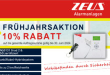 Frühjahrsaktion © Zeus Alarmanlagen