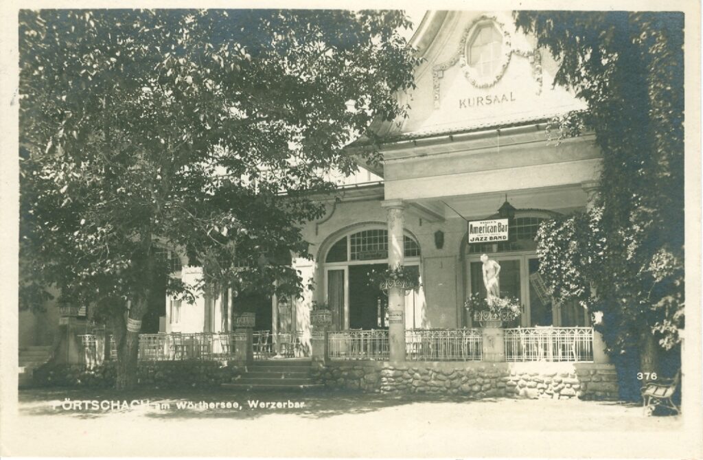 Ein Tanz-Hotspot der 1920er: Werzers American Bar in Pörtschach. © Pörtschach Archiv