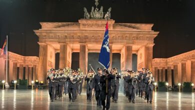 Einmarsch der Polizeimusik zum Berlin Tattoo © Polizei Tirol