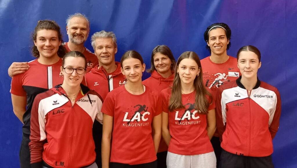 Foto/KK ein Teil des LAC-Teams - von links: Lukas und Günther Gasper, Lorena Miklau, Richard Peterl, Julia Novak, Ingrid Bluch, Dorothea Wreschnig, Federico Kucher, Estelle Miklau