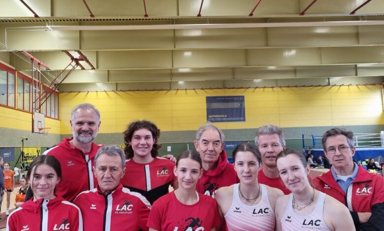 Teamfoto/KK STessl: das erfolgreiche LAC-Team in Schielleiten