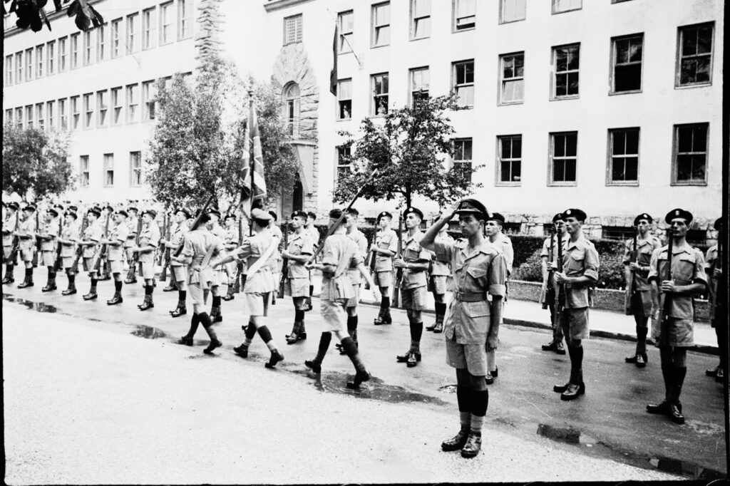 Kärnten war bis 1955 Teil der britischen Besatzungszone. Hier das britische Hauptquartier in der Klagenfurter Tarviser Straße. © Kärntner Landesarchiv