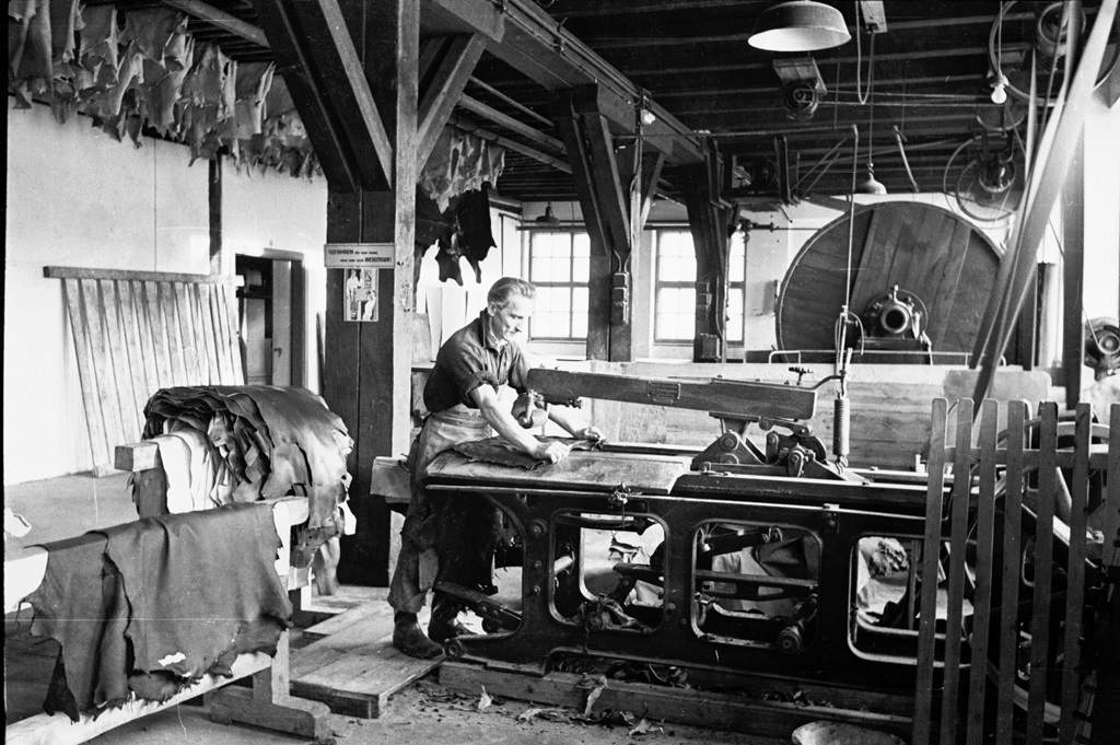 Die Lederfabrik Neuner in Klagenfurt um 1950. © Kärntner Landesarchiv