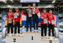 Deutschland mit Felix Schmidt & Maximilian Strauss, Weltmeister Kroatien mit Petar Stefok & Luka Jakovina, und unsere Bronzenen Jonas Plaukovits und Rafael WALDHAUSER ©WNBA-NBC