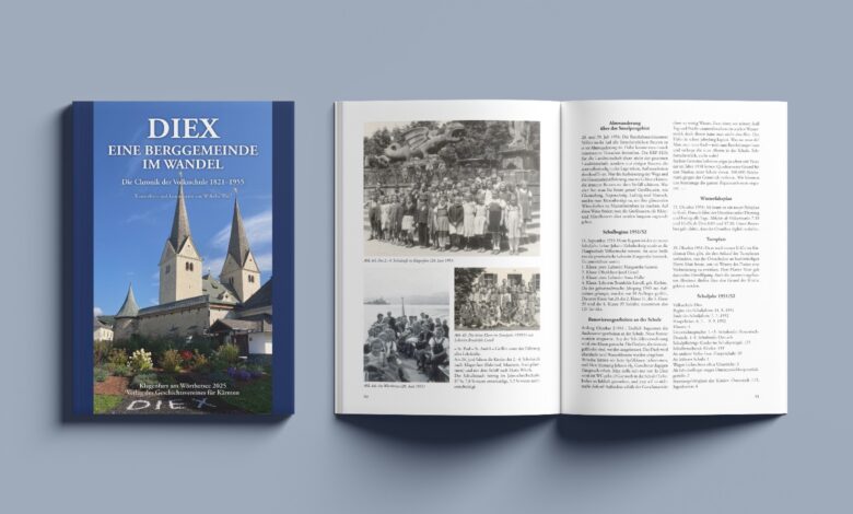 Die alte Volksschul-Chronik von Diex ist neu erschienen und wird am 23. Mai präsentiert. © Geschichtsverein