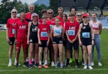 Foto zVg: ein Teil des LAC-Teams vom ersten Wettkampftag