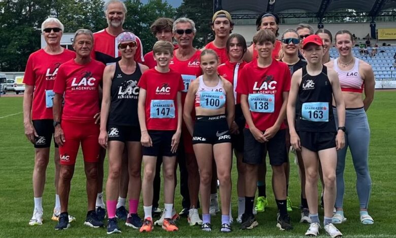 Â Foto zVg: ein Teil des LAC-Teams vom ersten Wettkampftag