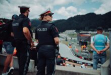 Sicherheitskräfte von Polizei und Security am Red Bull Ring © LPD Stmk