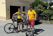Michi Kurz und Radlwolf freuen sich auf ein Wiedersehen bei der „11. Auflage von Bewegung für den guten Zweck“ 2026 © Klaus Mamedof