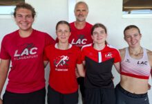 Foto KK das LAC-Team von links: Lukas Gasper, Estelle Miklau, Elisabeth Bluch, Lorena Miklau mit Günther Gasper