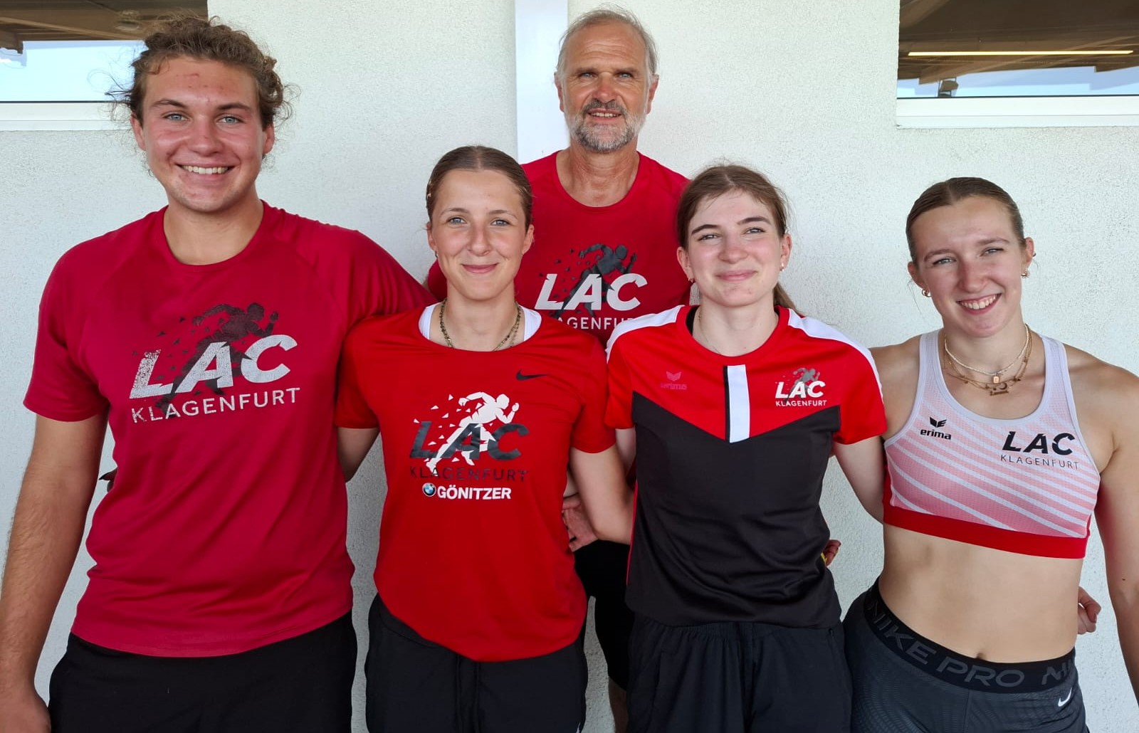 Foto KK das LAC-Team von links: Lukas Gasper, Estelle Miklau, Elisabeth Bluch, Lorena Miklau mit Günther Gasper