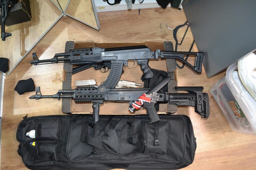 Sichergestellte Waffen © LPD Stmk