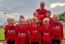 Foto zVg: das LAC-Erfolgsteam mit Betreuuer Günther Gasper