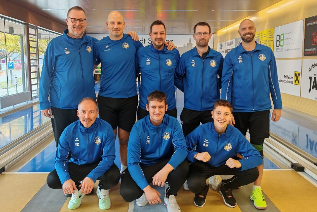KSK Klagenfurt-Magdalensberg in Schwaz (Tirol): stehend von links: Werner Rössler, Andrej Lahovec, Daniel Waldhauser, Martin Oberrauner und Roman Leitner; hockend von links: Dominik Konec, Sandro Winter und Rafael Waldhauser © KSK Klagenfurt-Magdalensberg