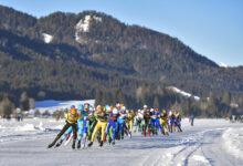 Eisschnelllaufen am Weissensee in Kärnten