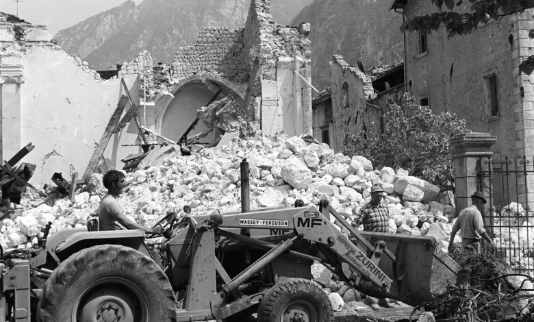 Erdbeben Friaul 1976, Foto (c) Gert Eggenberger, www.villacher.news