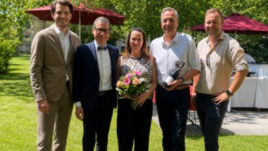 v.l.n.r. Martin Tarmann, Herbert Kristler, Sonia Brandstätter, Markus Brandstätter, Gerd Sarnitz