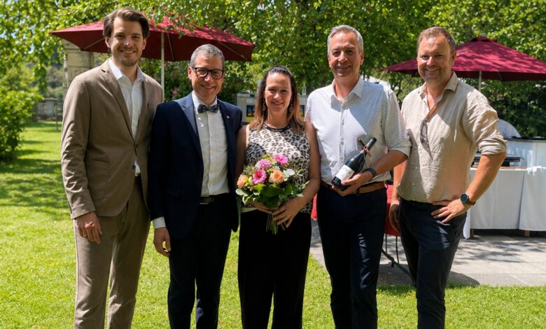 v.l.n.r. Martin Tarmann, Herbert Kristler, Sonia Brandstätter, Markus Brandstätter, Gerd Sarnitz