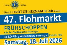 47. Lions Flohmarkt in Hermagor am 18. Juli 2026