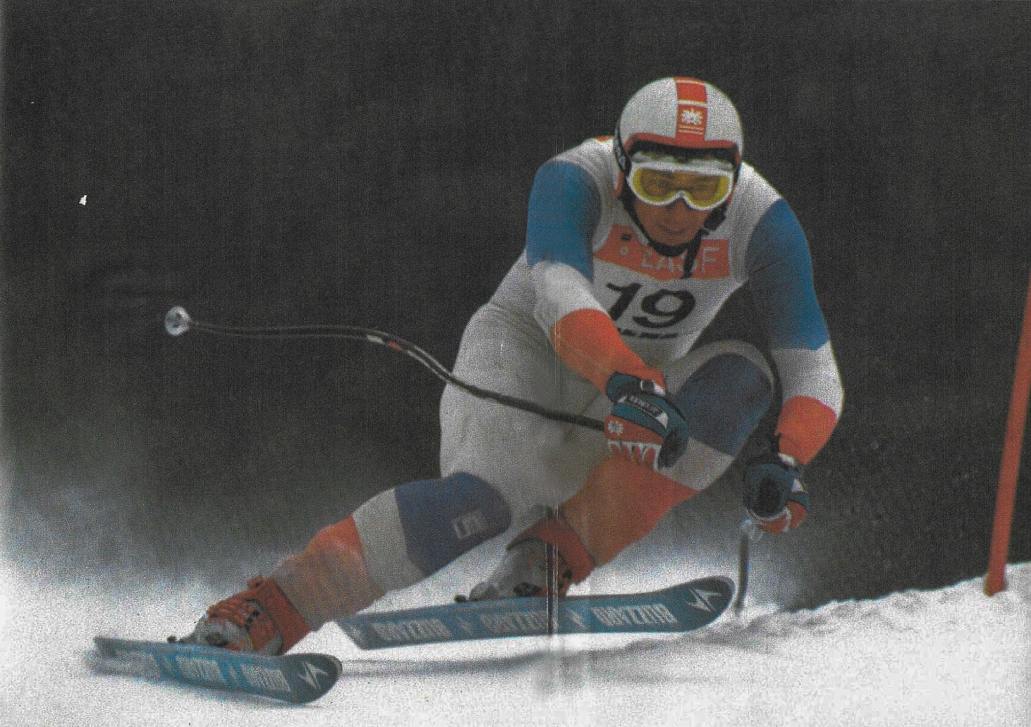 Bernhard Flaschberger auf dem Weg zu seinen 6. Platz in Gröden