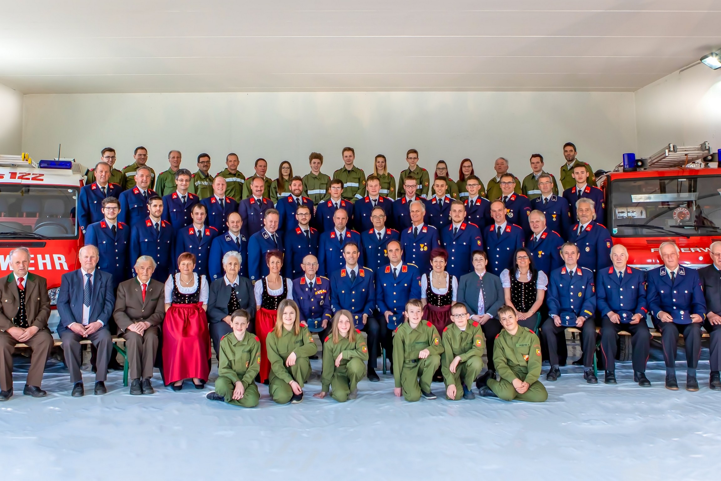 Die Feuerwehr St. Lorenzen/Les. (Foto: Andreas Lutche)© FF St. Lorenzen/Lesachtal, Andreas Lutche (Mannschaftsfoto)